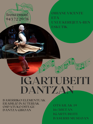 Cartel taller Igartubeiti dantzan