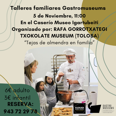 Taller de tejas de almendra en Igartubeiti