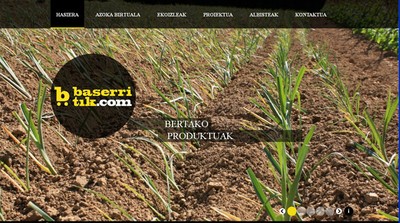 Página web de la iniciativa Baserritik.com 