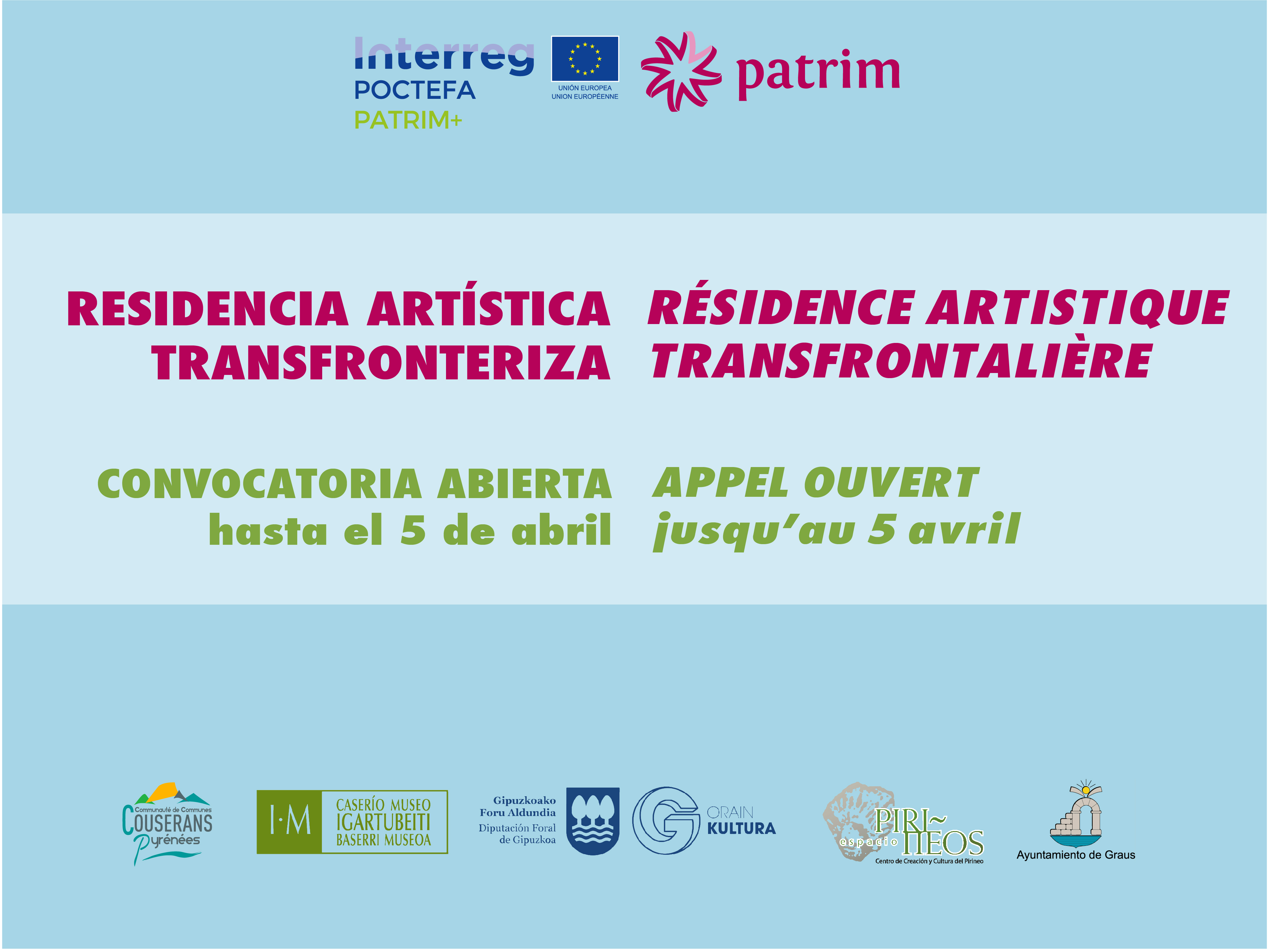 Abierta la convocatoria para la residencia de artistas PATRIM+ en Igartubeiti 