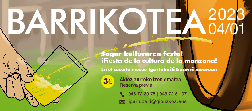 Barrikote: la fiesta de la cultura de la manzana. ¡Este fin de semana en Igartubeiti!