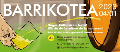 Barrikote: la fiesta de la cultura de la manzana. ¡Este fin de semana en Igartubeiti!