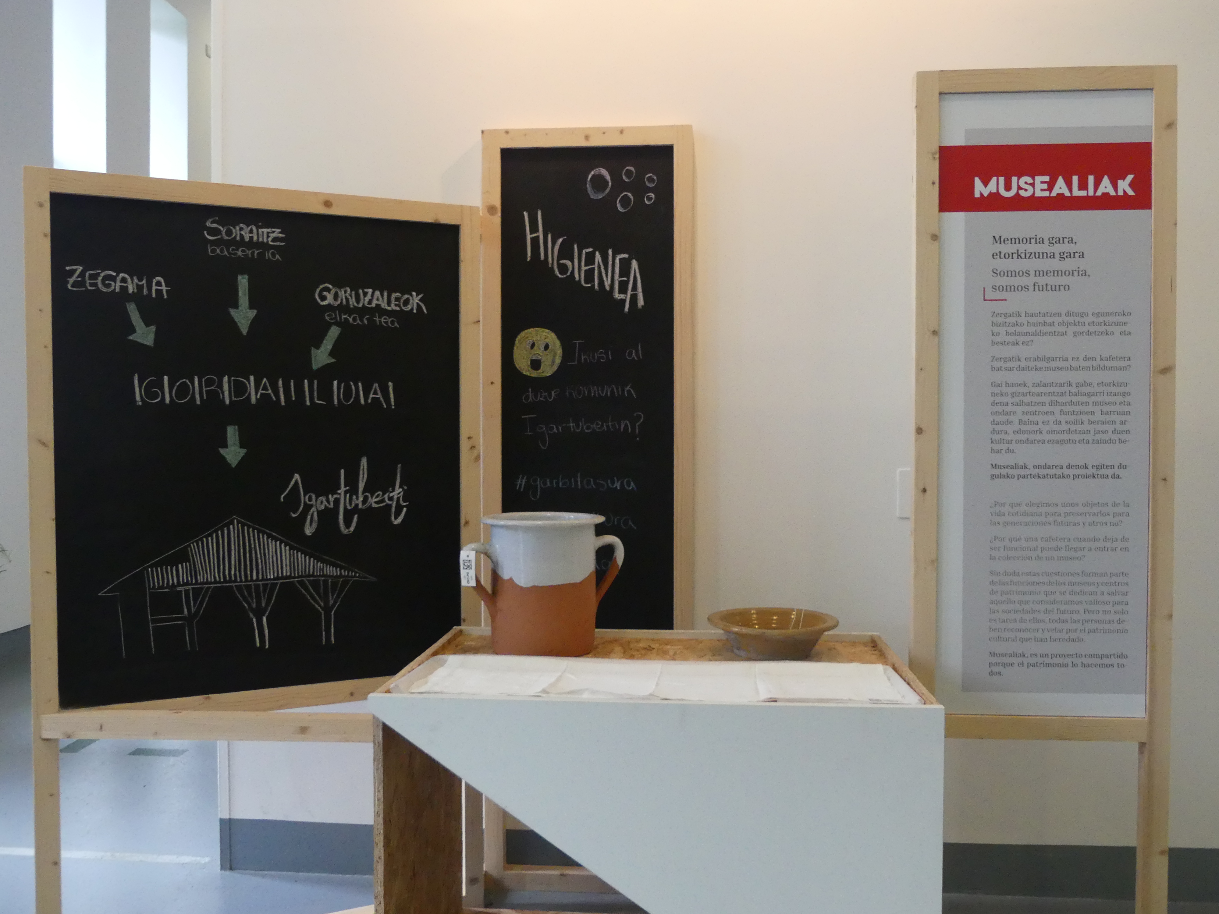Musealiak: tres piezas que relatan la historia de la higiene en el caserío