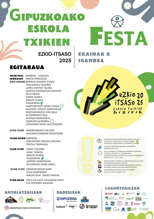 Eskola txikien festa egitaraua
