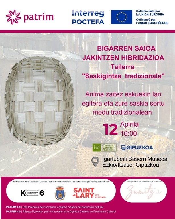 Saskigintza tradizionala tailerra