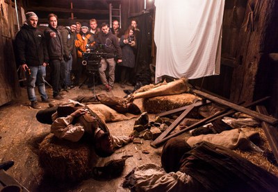 Islandian hildako baleazaleen inguruko dokumentalaren grabaketa Igartubeitin 