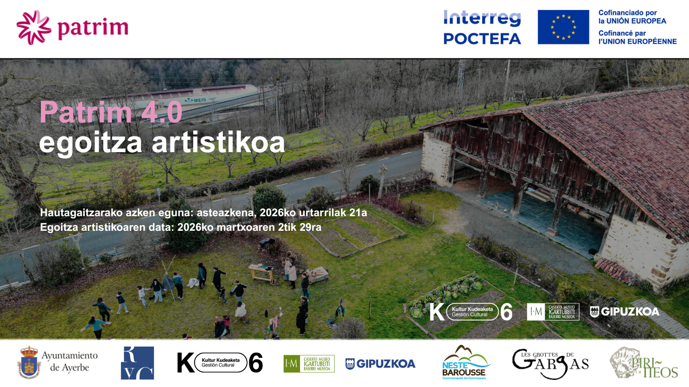 Patrim 4.0 Egoitza artistikoa Igartubeiti Baserri Museoan